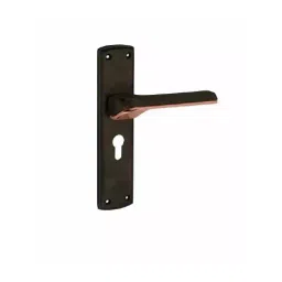 Jainson Locks Full Zinc Liva Cylinder Mortise Handle Lock Set 62 mm x 250 mm Jet Black + Rose Gold Finish, 925-image-8