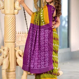 NIKATT Ethnic Motifs Block Print Pure Cotton Saree image 4