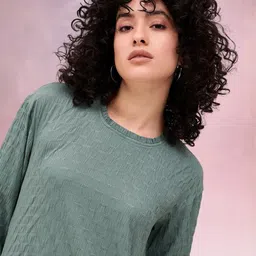 DressBerry Self Design Top and Trouser Co-Ord Set image 2