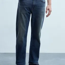Flying Machine Men Straight Fit Mid-Rise Heavy Fade Stretchable Jeans-image-78