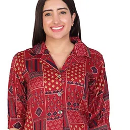 BAESD Printed Crop Shirt With Palazzo Co-Ords image 2