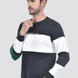Numero Uno Men Colourblocked Round Neck Pullover Sweatshirt image 5
