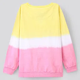 Pine Kids Cotton Knit Full Sleeves Bio Washed Sweatshirt Plants Print - Multicolour image 2