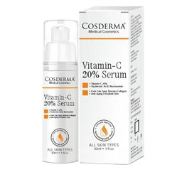 COSDERMA 20% Vitamin C Serum With Hyaluronic Acid - 30 ml-image-81