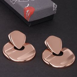 KPOP Rose Gold-Plated Contemporary Drop Earrings-picture-29