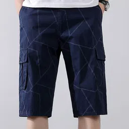 StyleCast x Revolte Men Mid-Rise Printed Regular Fit Cargo Shorts-picture-14