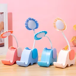 Flenzy Peach-Coloured Acrylic Traditional Abstract Shaped Table Lamp image 4