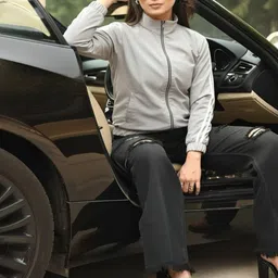 MAYKR Women Striped Lightweight Sporty Jacket image 2