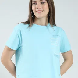 Monte Carlo Women Typography Printed Cotton T-shirt-picture-17