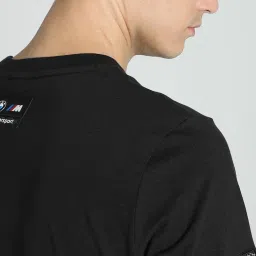 Puma BMW M Motorsport Black Cotton Regular Fit Printed T-Shirt image 5
