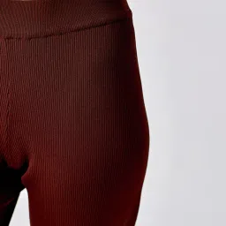 Cover Story Brown Flare Fit Mid rise Trousers image 5