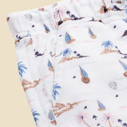 Allen Solly Junior Boys Floral Printed Casual Shirt and Shorts image 2