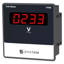 Spectrum Volt Meter, V90B 96x96 mm Size 92x92 mm Panel Cutout-picture-40