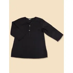 Fabindia Black Viscose Blend 3Pc Kurta Set image 5