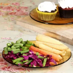 Duralex 'Lys' Orange Glass 23.5 cm Dinner Plate - Set of 6-picture-37