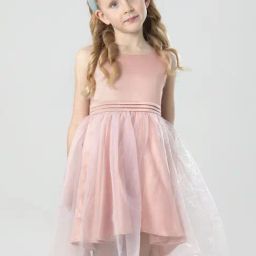Cherry Crumble By Nitt Hyman Kids Peach Regular Fit Dress-picture-25