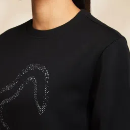 Being Human Black Printed Sweatshirt image 5