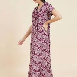 Sweet Dreams Red Printed Night Dress image 5