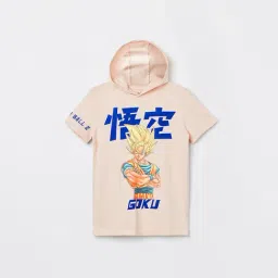 Fame Forever by Lifestyle Boys Beige Cotton Printed T-Shirt-picture-40