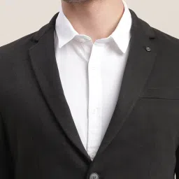 Turtle Black Relaxed Fit Blazer image 5