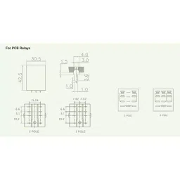 Salzer 240 V AC 2 Pole Miniature Relay, PCB 2P 240A (Pack of 10) image 2