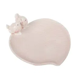 Aapno Rajasthan Pink Ceramic Tray - Set of 1 image 2