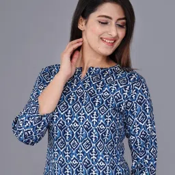 TREND ME Blue Regular Fit Printed Night Suit image 5