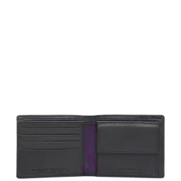 TOMMY HILFIGER Pazin Black Leather Casual Solid Bi-Fold Wallet For Men image 5