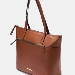 Forever Glam by Pantaloons Tan Tote Handbag image 2