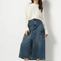 GAP Off White Regular Fit Solid Top image 5