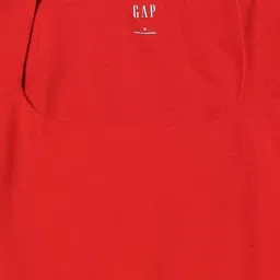 GAP Red Slim Fit Solid Top image 5