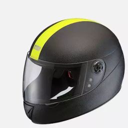 Studds Black With Fluorescent Yellow Strip Xtra Large (600 mm) Full Face Helmet, Chrome Elite-picture-22