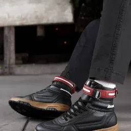 Bacca Bucci Men's SWAGGER Cosmic Black Ankle High Sneakers image 5