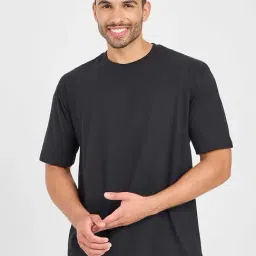 Styli Black Relaxed Fit Athleisure Print Oversized Crew T-Shirt-picture-33