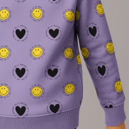 HELLCAT Girls Lavender & Peach Printed Hoodie - Pack of 2 image 5