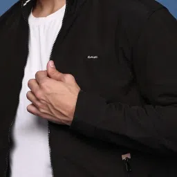 showoffff Showoff Black Nylon Slim FitJacket image 5