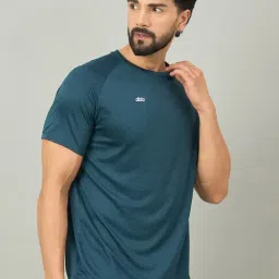 Dida Dark Teal Polyester Regular Fit T-Shirt image 5