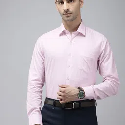 Van Heusen Pure Cotton Slim Fit Opaque Striped Formal Shirt image 1
