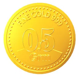 Euphoria Jewellery 24KT 999 Gold Coin-0.5 gram-picture-10