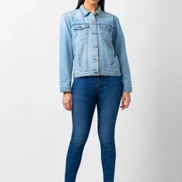 Spykar Blue Denim Jacket image 4