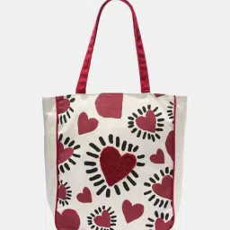 Forever Glam by Pantaloons Off White Printed Tote Handbag-picture-48