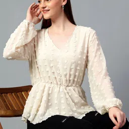 Kotty Women Solid V-Neck Top-image-72