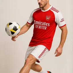 dostitch Men Brand Logo Arsenal Colourblocked Dri-FIT T-shirt-picture-21