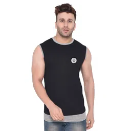 BEYOU FASHION Round Neck Sleeveless Applique Slim Fit T-shirt-image-25