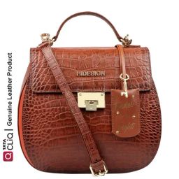 Hidesign Fling 02 Brown Textured Medium Sling Handbag-picture-17