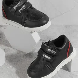 Jazzy Juniors Solid Velcro Closure Shoes - Black-picture-19