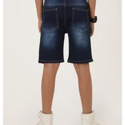 Zion Denim Mild Washed Shorts - Navy Blue image 3