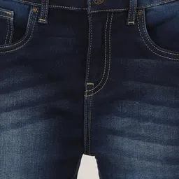 Zion Denim Mild Washed Shorts - Navy Blue image 5