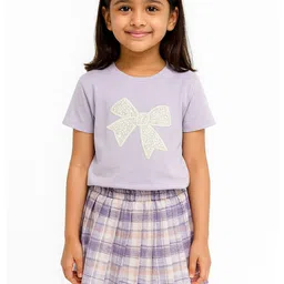 POP STREET KIDS Girls Printed Top with Skirt-picture-12