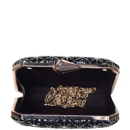 ARTKLIM Embroidered Sequinned Box Clutch image 5